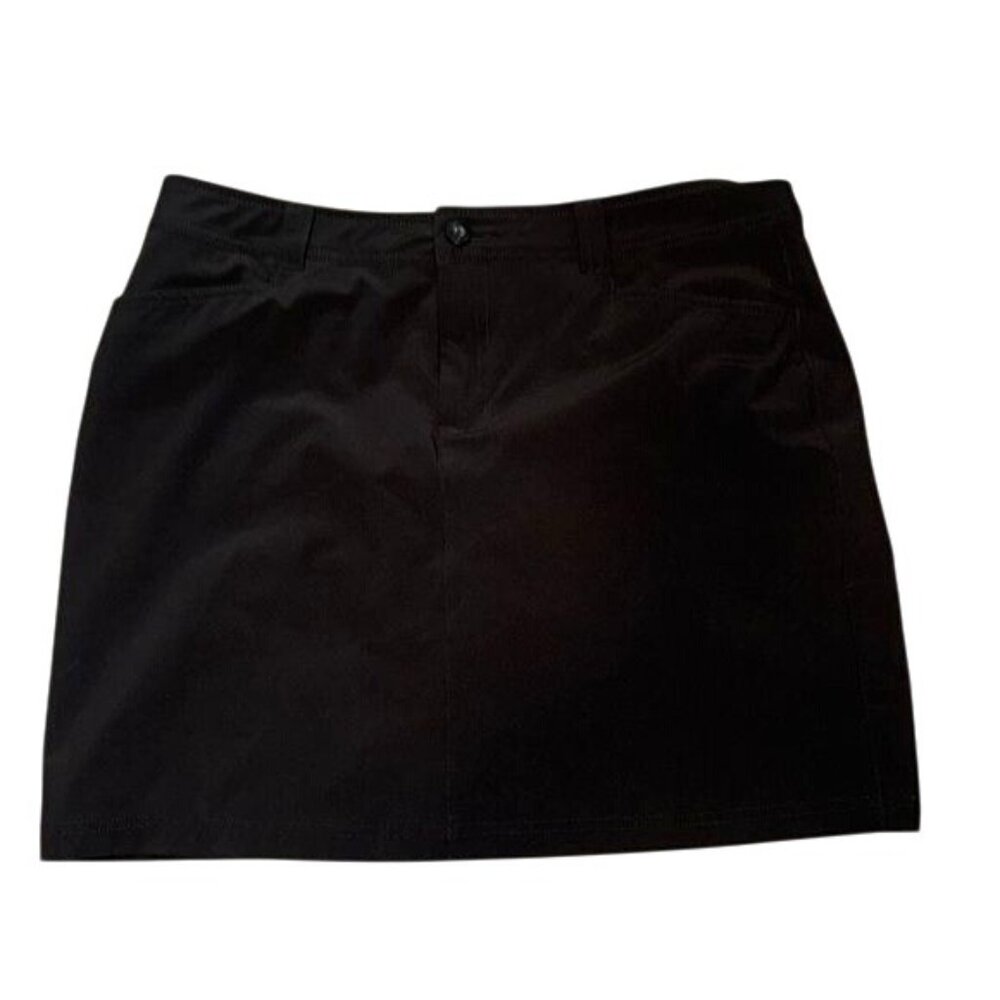 Eddie Bauer Womens Black Skort Size 10 Polyester Blend